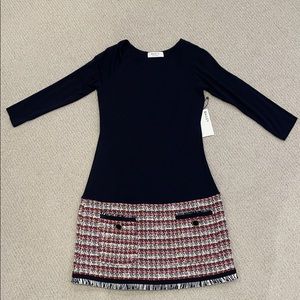 Long sleeve Bailey 44 navy dress